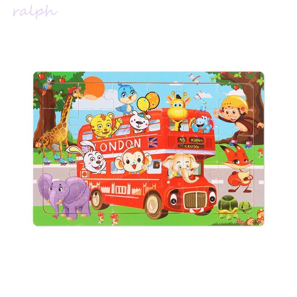 Bộ Đồ Chơi Xếp Hình 3D Bằng Gỗ Chất Lượng Cao Hỗ Trợ Nhận Biết Sớm Cho Bé