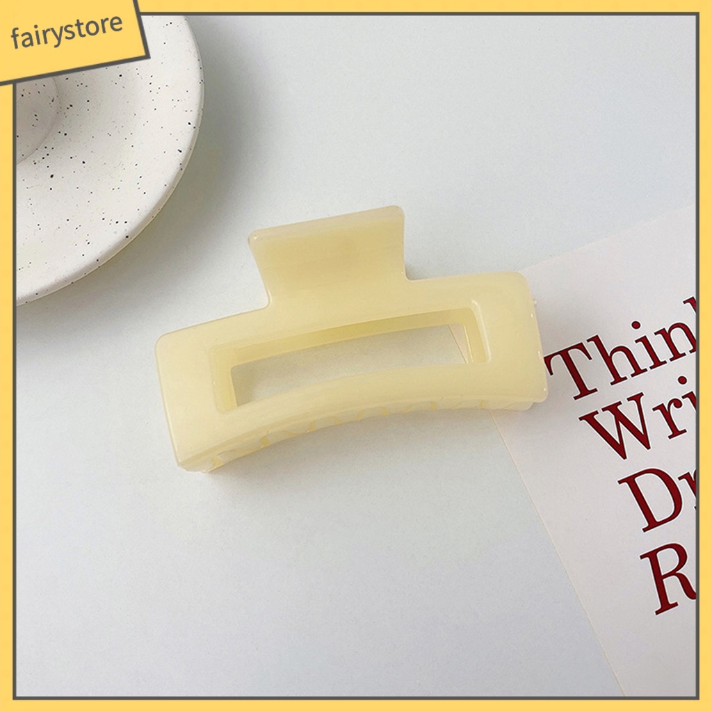 Kẹp Tóc Hình Vuông Màu Trơn Thanh Lịch Dành Cho Nữ