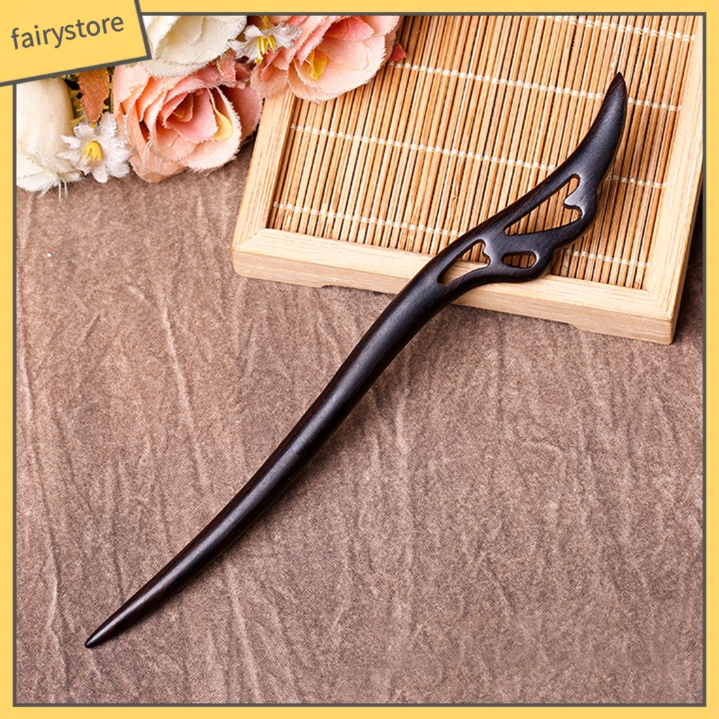 Trâm Cài Tóc Bằng Gỗ Trong Suốt Phong Cách Trung Hoa Cổ Điển Cho Nữ