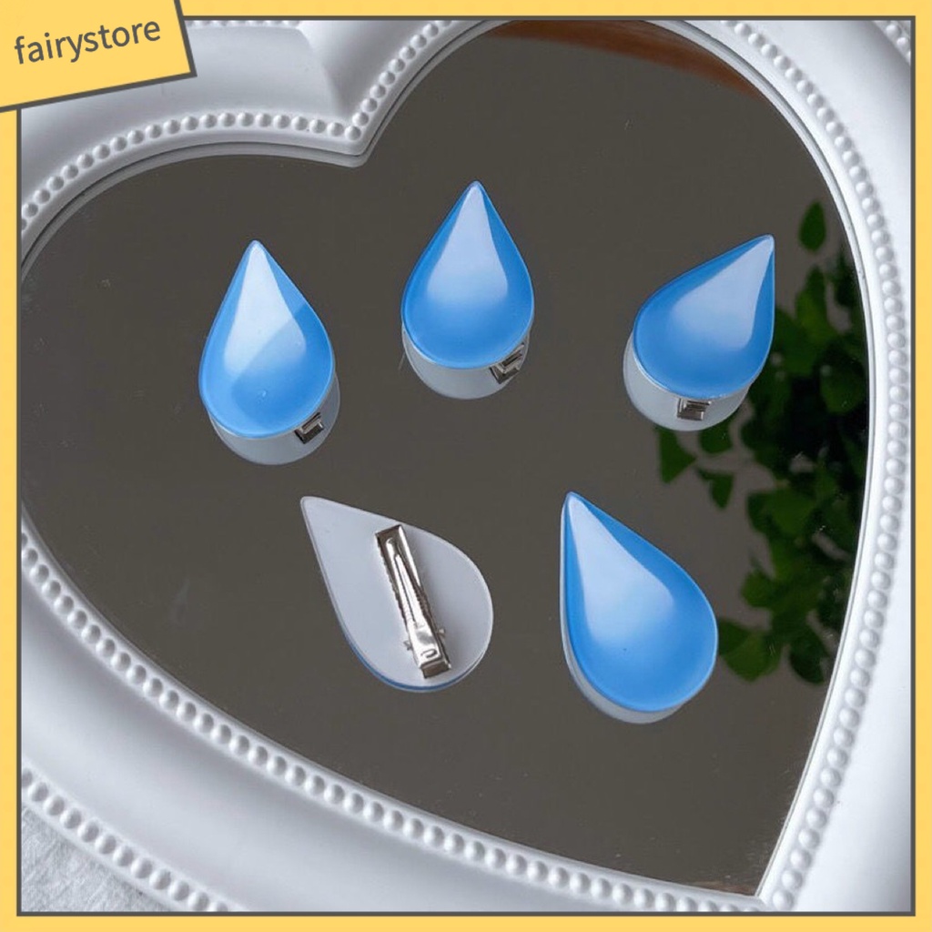 Kẹp Tóc Hình Giọt Nước Bằng Acrylic Dễ Thương Cho Bé Gái