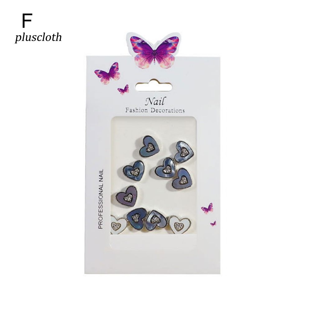 1 Túi Phụ Kiện Trang Trí Móng Tay Nghệ Thuật Nhiều Hình Dạng Không Phai Màu Bằng Hợp Kim AB Cho Nữ