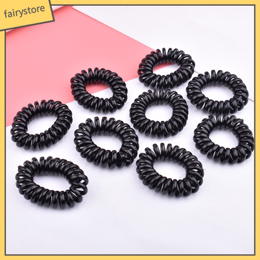 Dây Buộc Tóc Dạng Xoắn Ốc Gọn Nhẹ Không Để Lại Dấu Vết Nhiều Màu Sắc Đơn Giản Cho Nữ