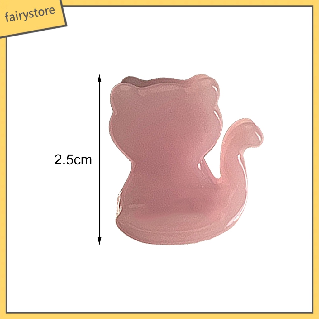 Kẹp Tóc Trang Trí Hình Mèo / Gấu Hoạt Hình Chống Mòn