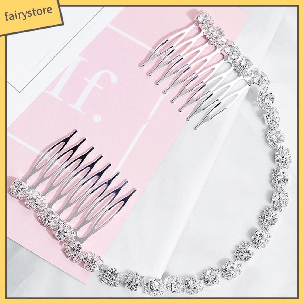 Lược Cài Tóc Đính Đá Trang Điểm Cô Dâu Sang Trọng