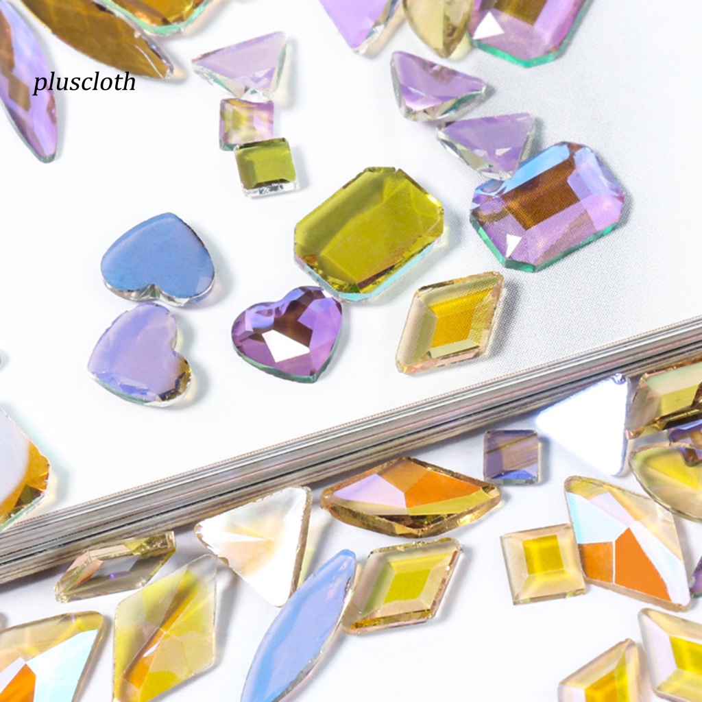 1 Hộp Hạt Pha Lê 3D Lấp Lánh Nhiều Màu Sắc Trang Trí Móng Nghệ Thuật