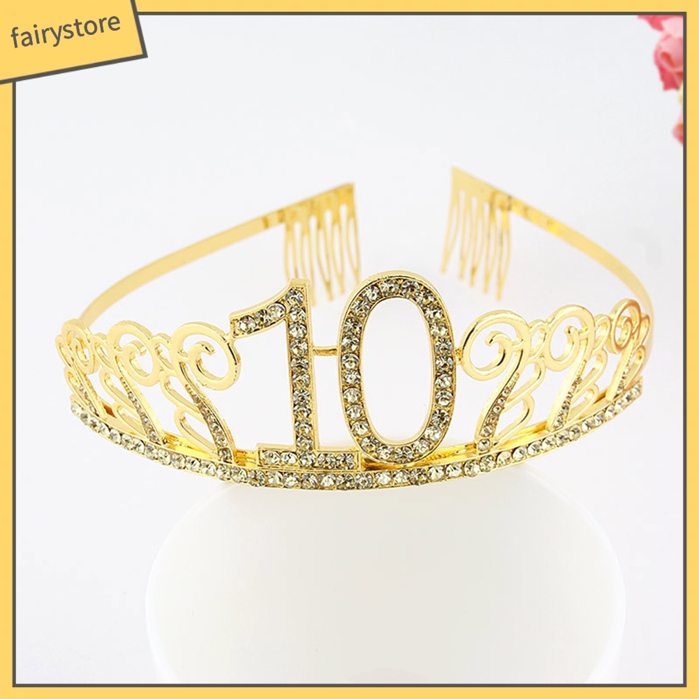 Cài Tóc Vương Miện Đính Đá Lấp Lánh Thời Trang 10 / 18 / 21 / 30 / 40 / 50