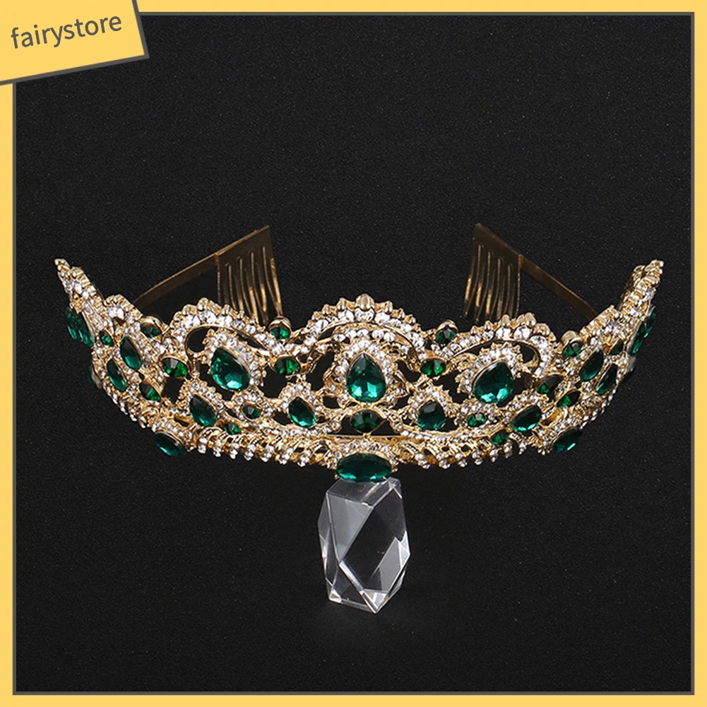 Cài Tóc Hình Vương Miện Đính Đá Sang Trọng Cho Nữ