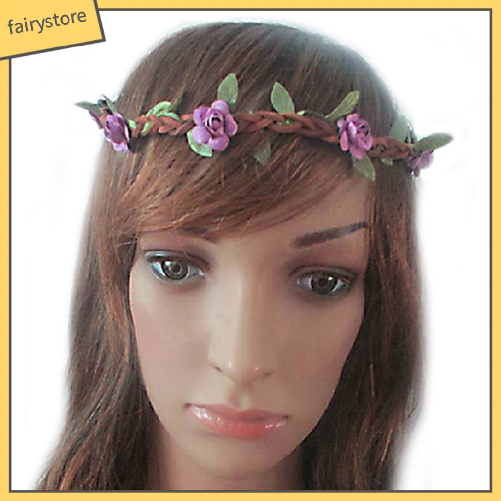 Băng Đô Hoa Cài Tóc Phong Cách Boho Cho Nữ