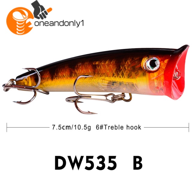 Mồi Giả Nhử Cá Bằng Nhựa Cứng 7.5cm 10.5g Gắn Kèm Móc Câu