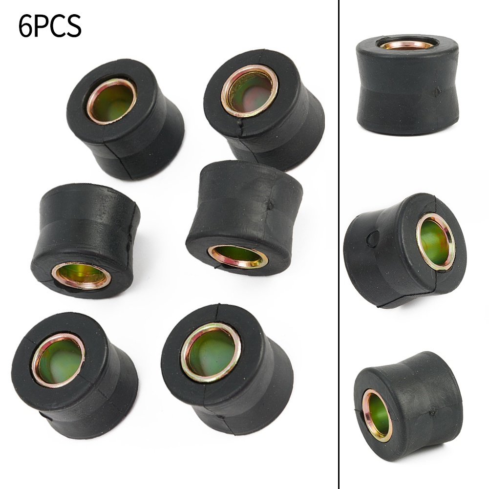 Set 6 Vòng Cao Su Đen 20mm Giảm Xóc Cho Xe Máy