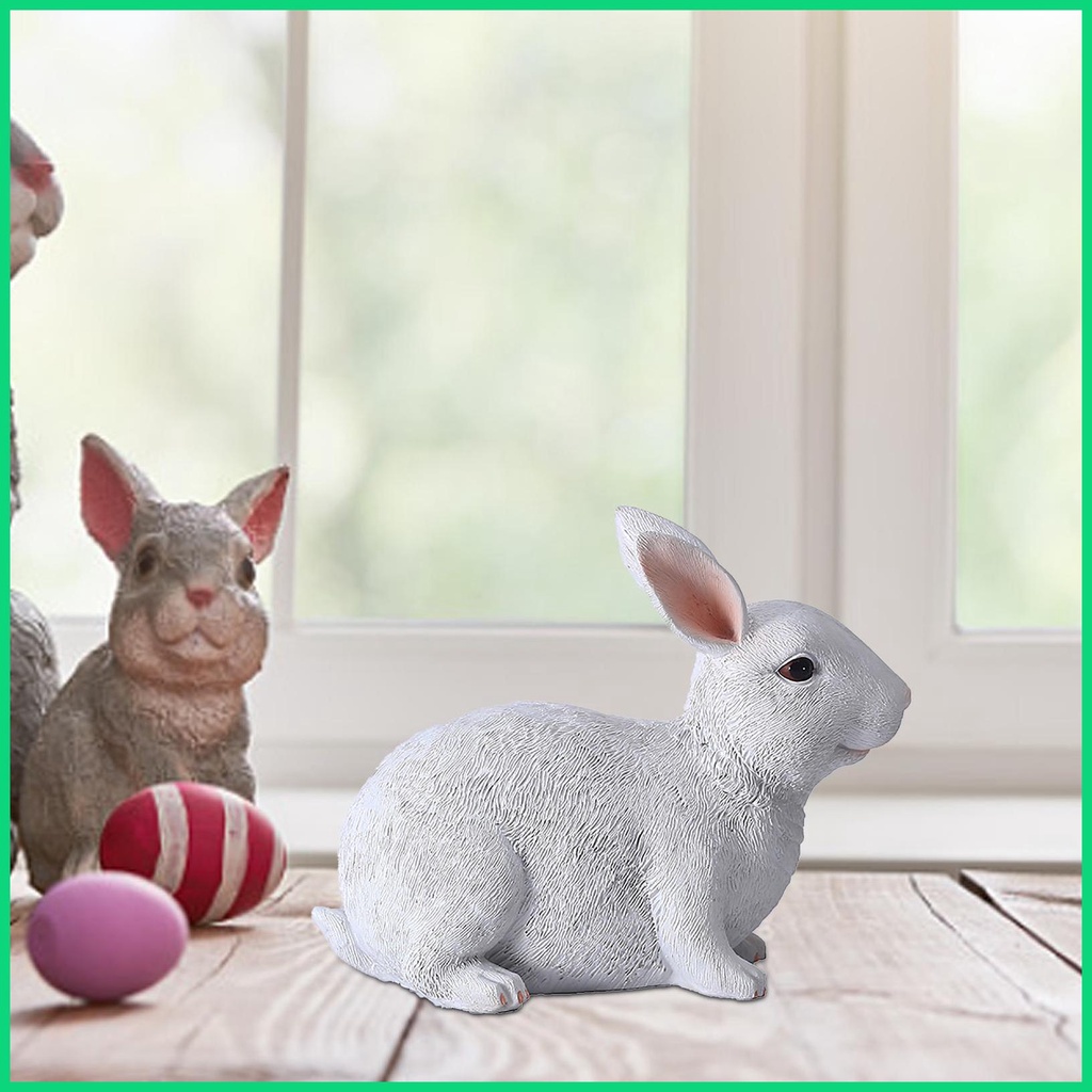 Tượng Hình Thỏ Bunny Dễ Thương Dùng Trang Trí Vườn