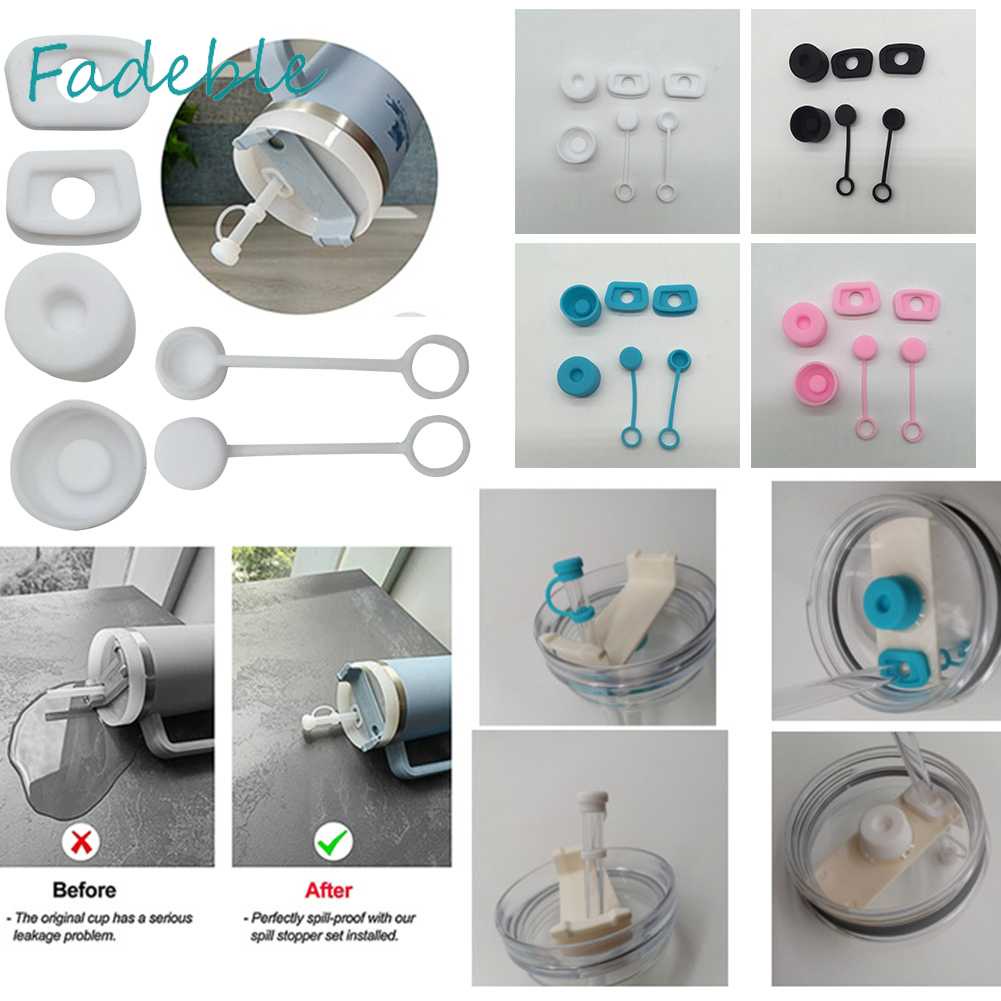 Bộ 6 Nắp Đậy Cốc Nước Bằng Silicone Chống Tràn Tiện Dụng