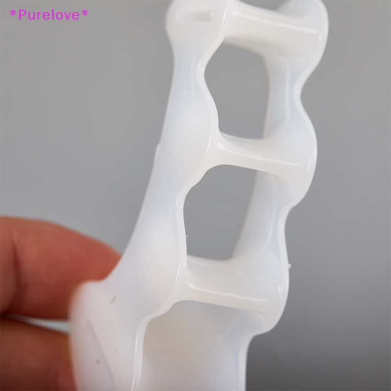 1 Cặp Đệm Silicon Cứng Tách Ngón Chân 3 Lỗ Chỉnh Hình Ngón Chân Cái Mới