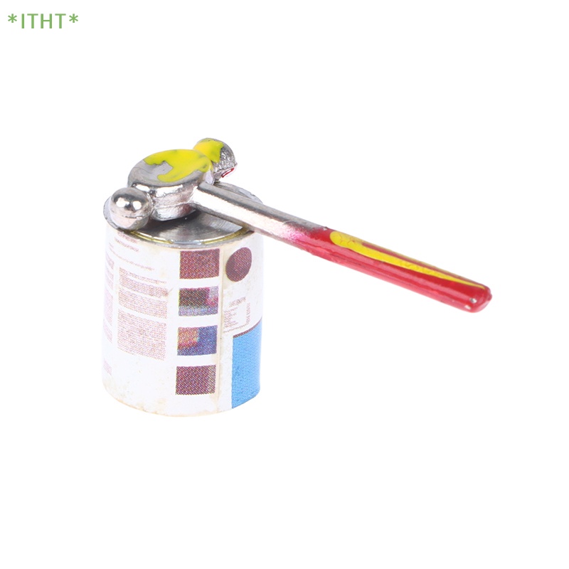 Xô Sơn Mini Bằng Kim Loại Tỉ Lệ 1: 12 Cho Nhà Búp Bê Mới