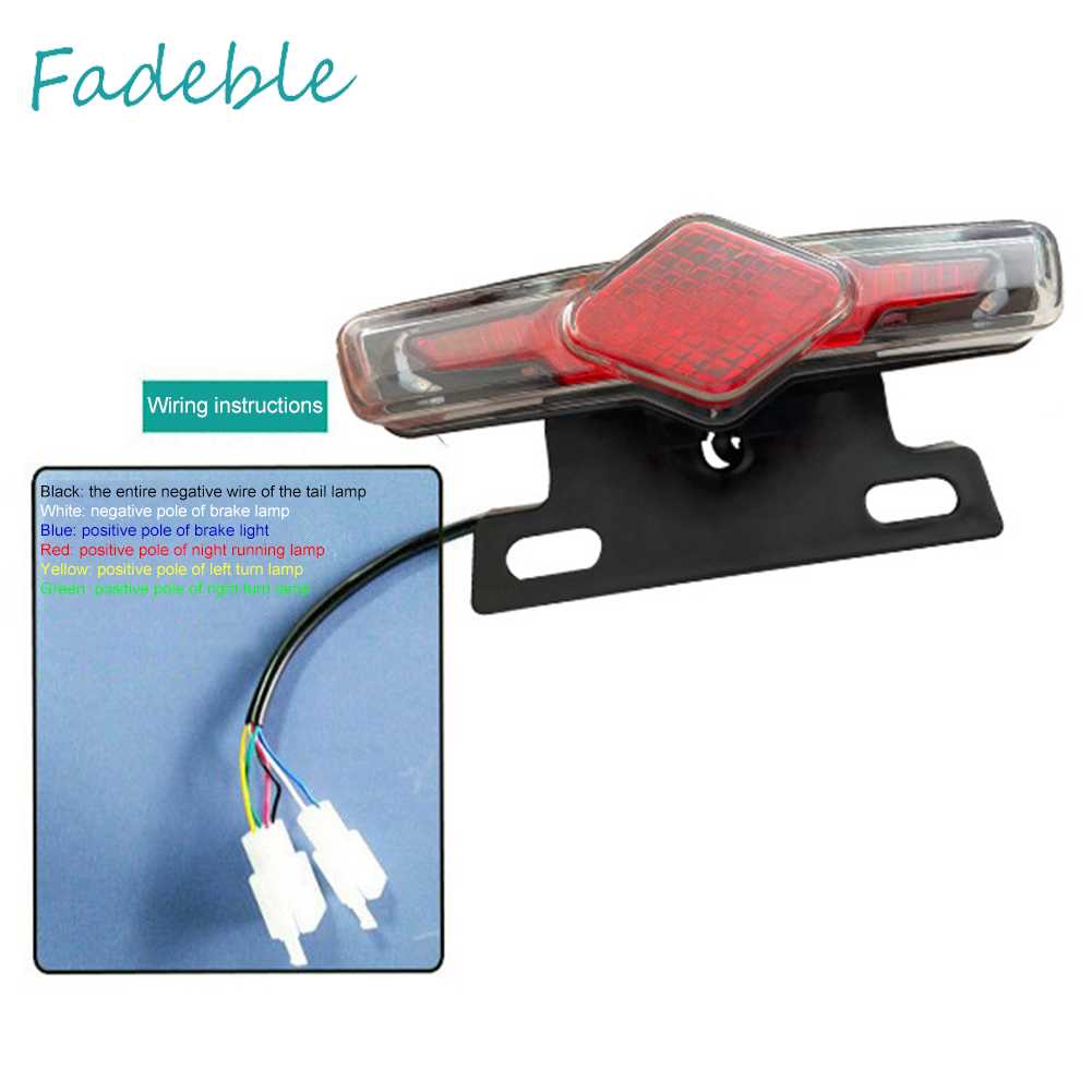 Đèn LED Xi Nhan 36-60V Chống Thấm Nước Gắn Đuôi Xe Đạp Điện