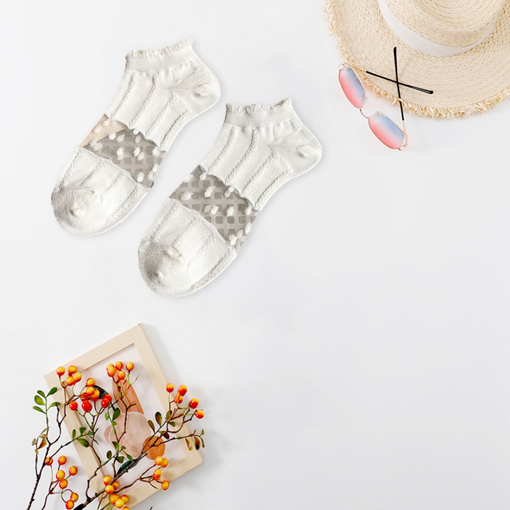 1 Đôi Vớ Thuyền Ngắn Màu Trơn Mau Khô Thời Trang Mùa Hè Cho Học Sinh Nữ mxittany.mx