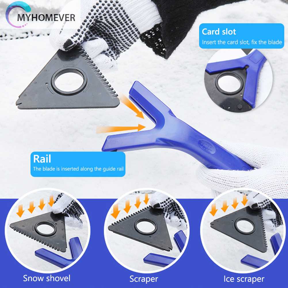 Dụng Cụ Cào Tuyết Kính Chắn Gió Xe Hơi Đa Chức Năng