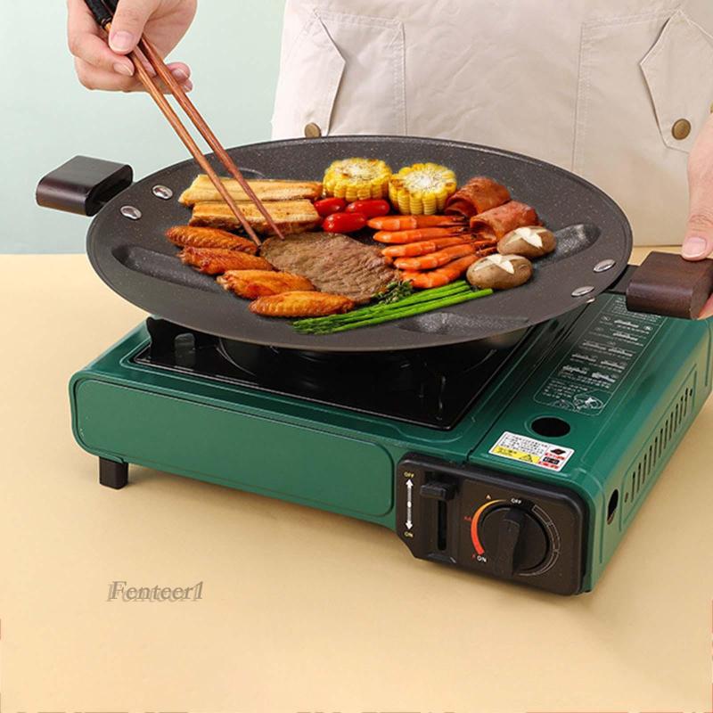 [Fenteer1] Chảo Nấu Ăn Hàn Quốc Cho Gia Đình Đi Cắm Trại Ngắn Trips