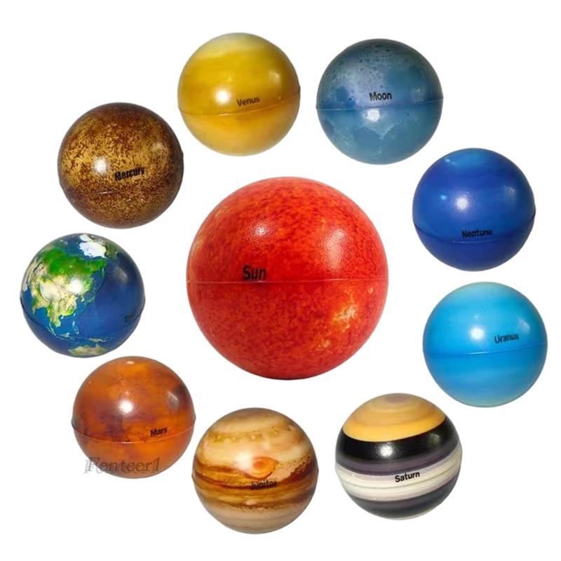 [Fenteer1] Set 10 Hệ Mặt Trời Hình Hành Tinh Dải Ngân Hà Trang Trí Bàn Tiệc Cho Bé
