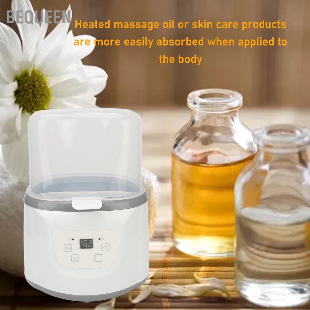 Bequeen Máy làm ấm dầu massage 4 trong 1 Màn hình kỹ thuật số Cách nhiệt Kiểm soát độ chính xác nóng lotion