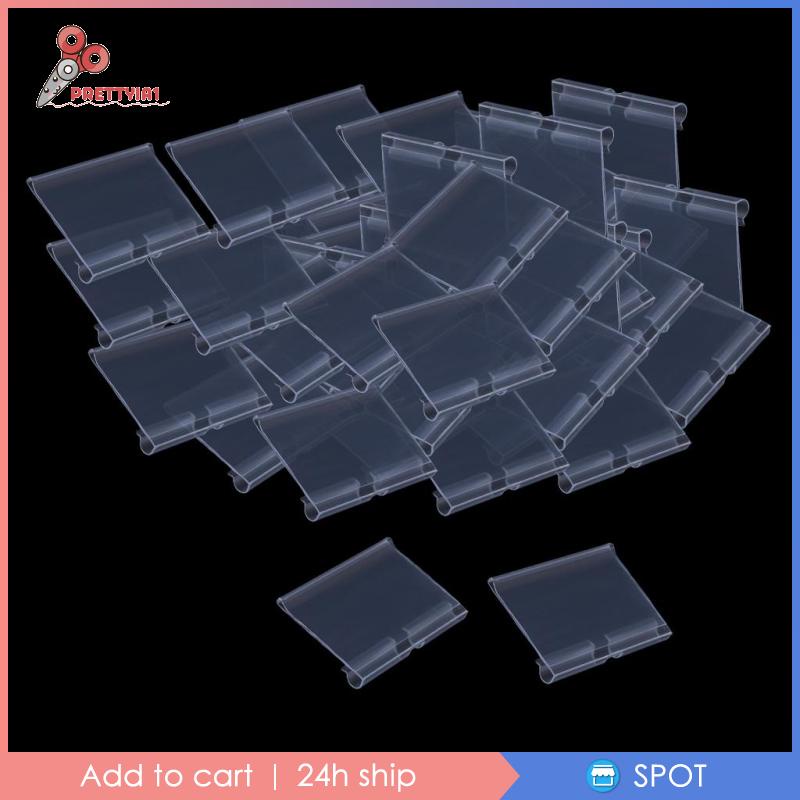 [Prettyia1] Set 2 Giá Đỡ Nhãn Màu Trong Suốt Kích Thước 60x42mm