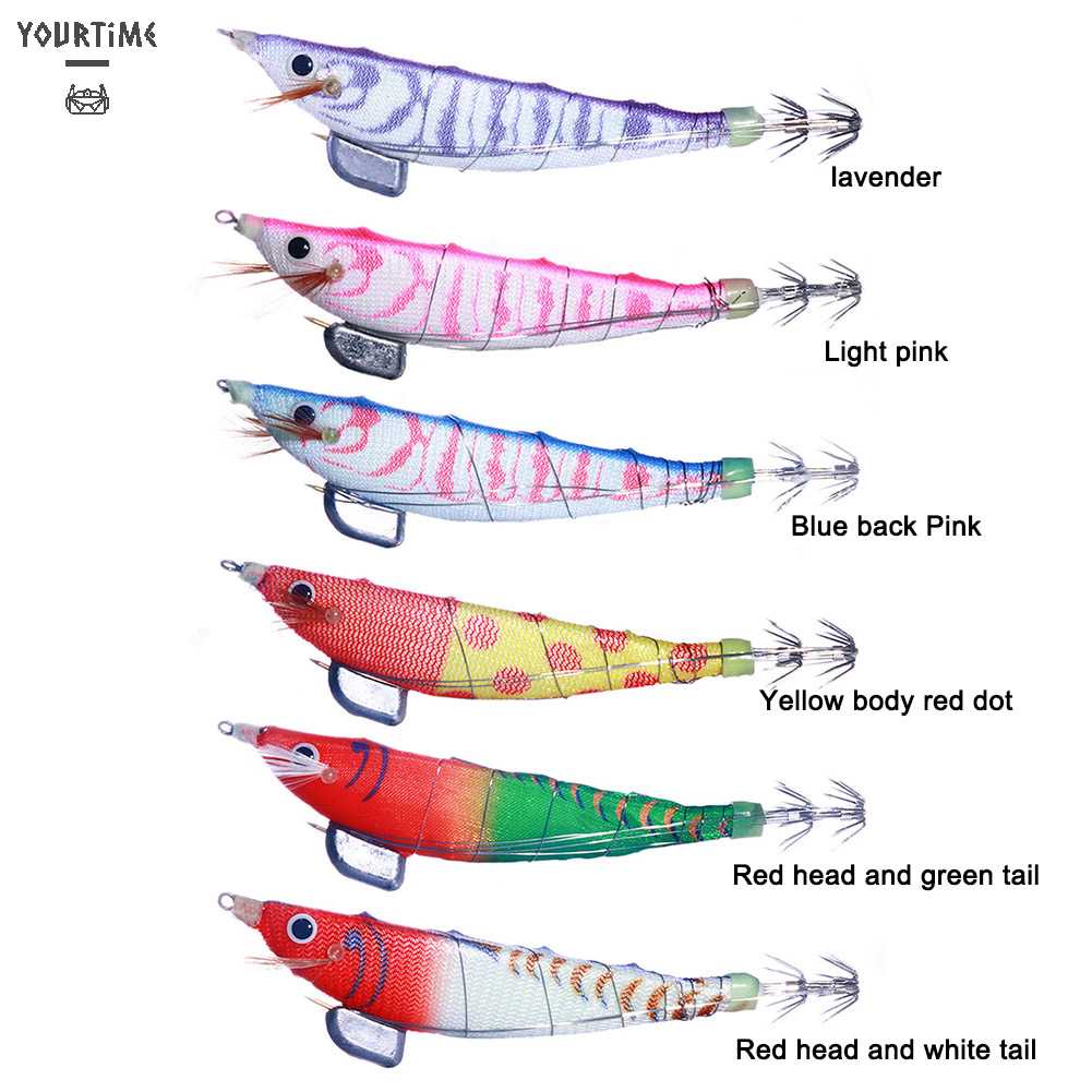 Mồi Câu Cá Giả Hình Tôm Bằng Gỗ Phát Quang Kích Thước 12cm 14.3g