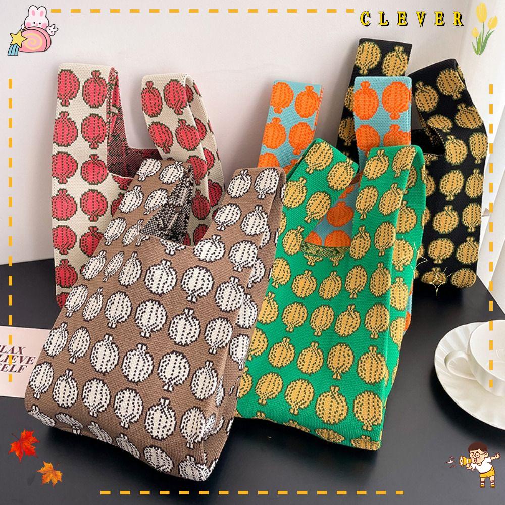 Túi Xách Đeo Vai Đan Len Có Thể Tái Sử Dụng Nhiều Lần