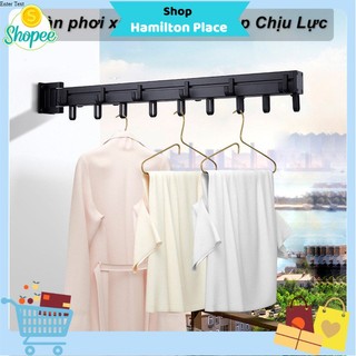 Giàn phơi ban công đa năng, chịu lực 100kg, 21 móc treo đồ - Hamilton Place