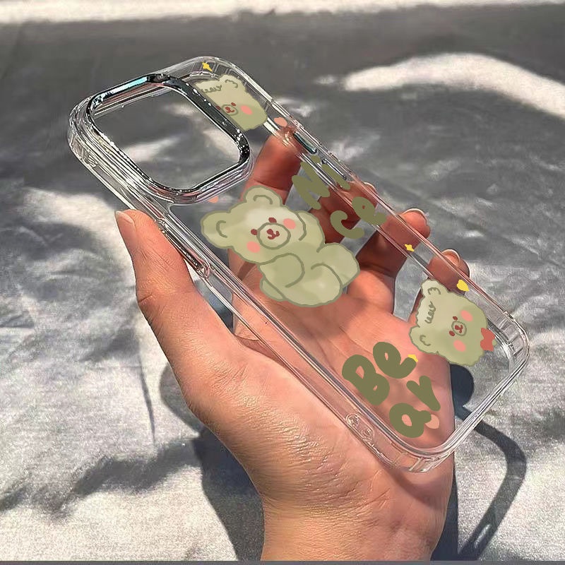 ✅Ốp Điện Thoại Mềm Chống Sốc In Hình Gấu Hoạt Hình Cho iPhone1214proplus13 Apple 118 max 7In Zl8