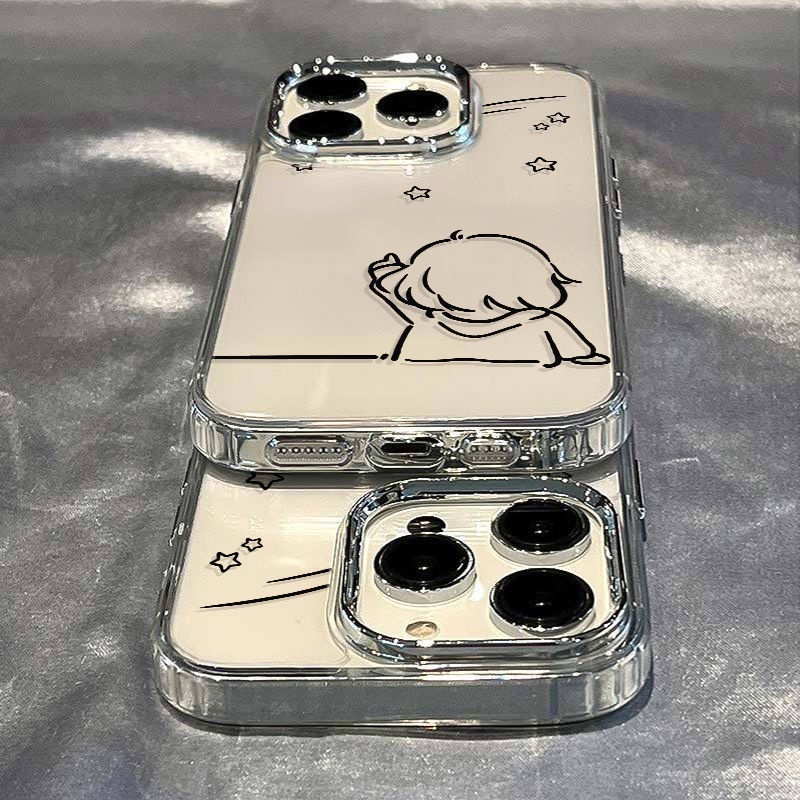 ✅Ốp Điện Thoại Dẻo Họa Tiết Cô Gái Độc Đáo Chống Sốc Cho Iphone12 / 1114pro 13 max7 Plus8