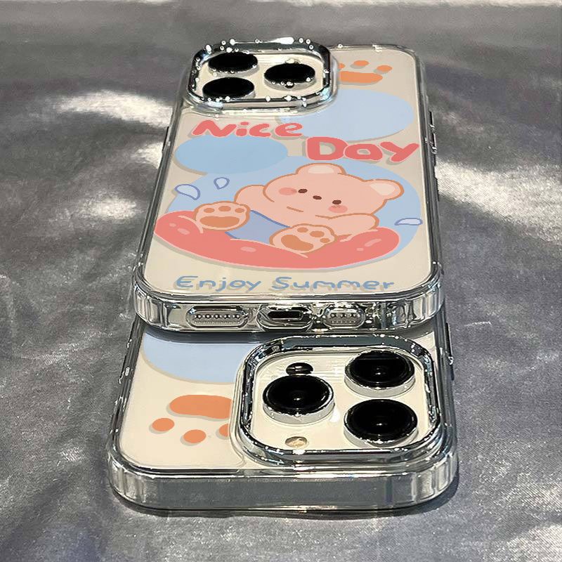 ✅Ốp Điện Thoại Dẻo Họa Tiết Chú Gấu Nhỏ Dễ Thương Chống Sốc Cho Iphone11 13plus 14proins 8 Iphone12 / max 7