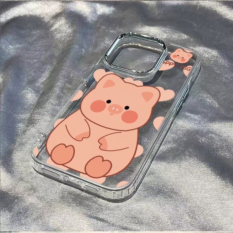 ✅Ốp Điện Thoại Dẻo Màu Hồng Đơn Giản Thời Trang Chống Sốc Cho Iphone127 8 14pro 1113 / plusmax OFSP