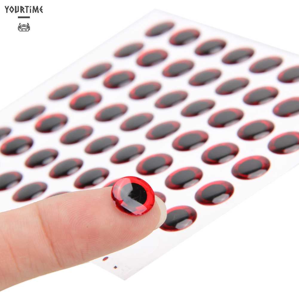 Set 100 Mắt Cá 3D 3-20mm Bằng Nhựa Dùng Để Trang Trí