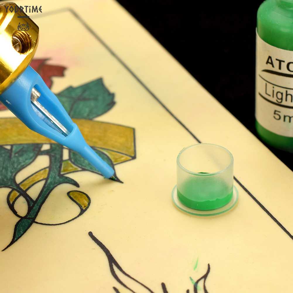 Giá Đỡ Cốc Mực Xăm Bằng Nhựa Trong Suốt Tiện Dụng