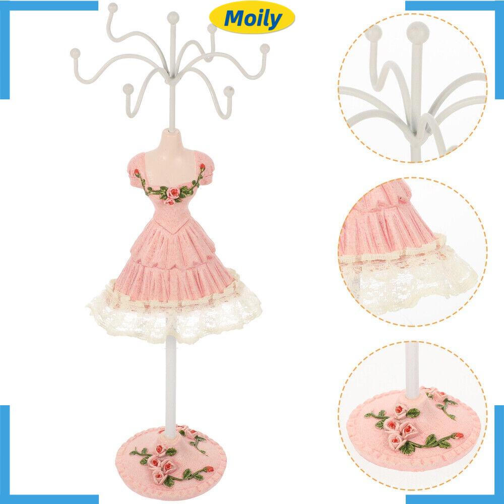 1 Giá Đỡ Trưng Bày Vòng cổ Dạng Xoay Màu Tím Hồng Tím