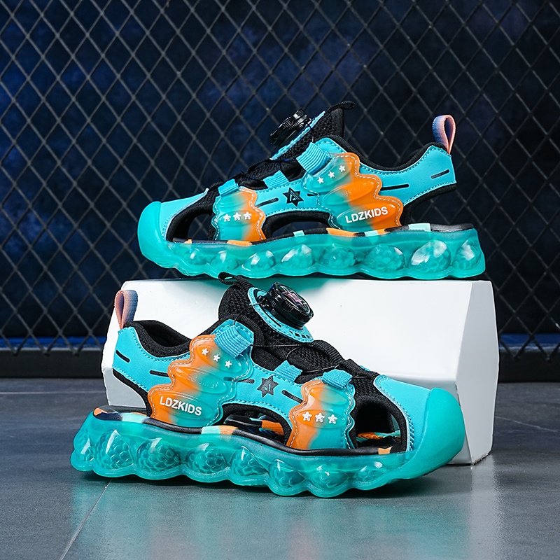 Xăng đan Da Chống Trượt Thoải Mái Thời Trang Đi Biển Mùa Hè Cho Bé Trai Và Gái