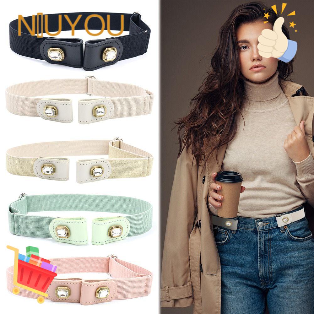 Thắt Lưng Co Giãn Có Thể Điều Chỉnh Trang Trí Quần Jean Dành Cho Nam Nữ