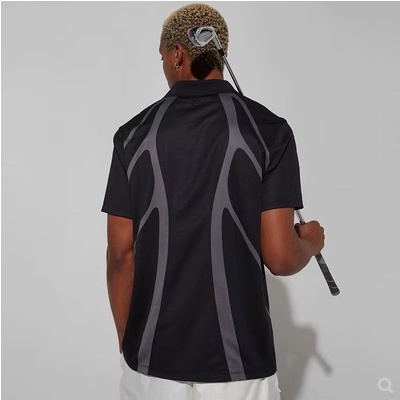 BYIV NOCTA joint Drake Golf Golf color contrast stitching sports lapel short-sleeved T-shirt summer POLO American edition