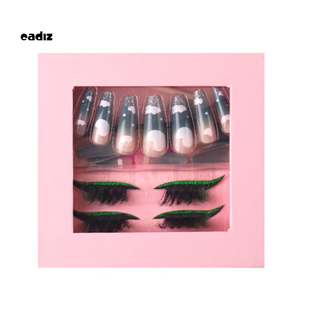 1 Bộ Lông Mi Giả Hiệu Ứng 3D Nhiều Màu Sắc Trang Trí Móng Tay Nghệ Thuật Dành Cho Nữ