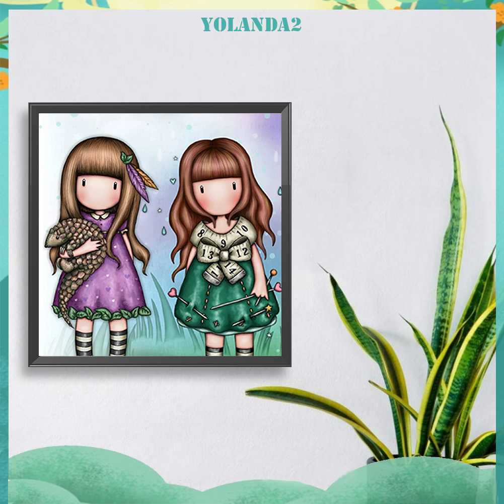 Tranh Đính Đá Kim Cương Toàn Bộ 5D DIY Hình Búp Bê