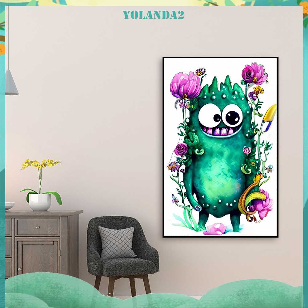 Bộ Tranh Đính Đá 5D Họa Tiết Hoạt Hình Độc Đáo DIY Dùng Trang Trí Nhà Cửa