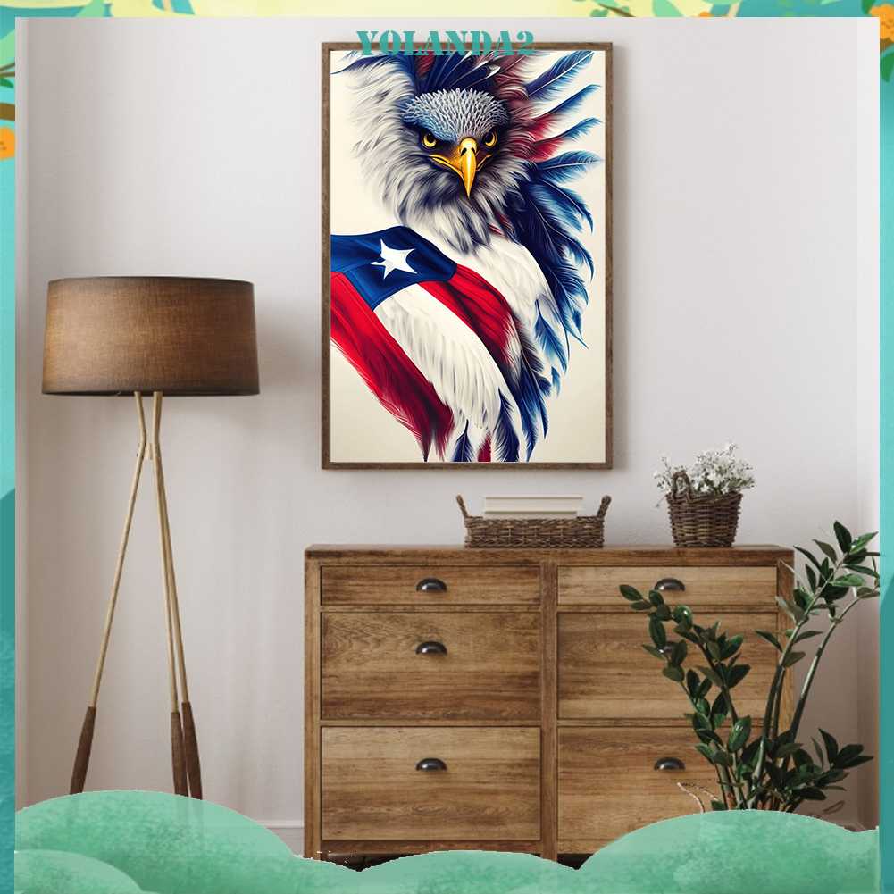 Tranh Đính Đá Kim Cương Toàn Bộ 5D DIY Hình Chim Đại Bàng