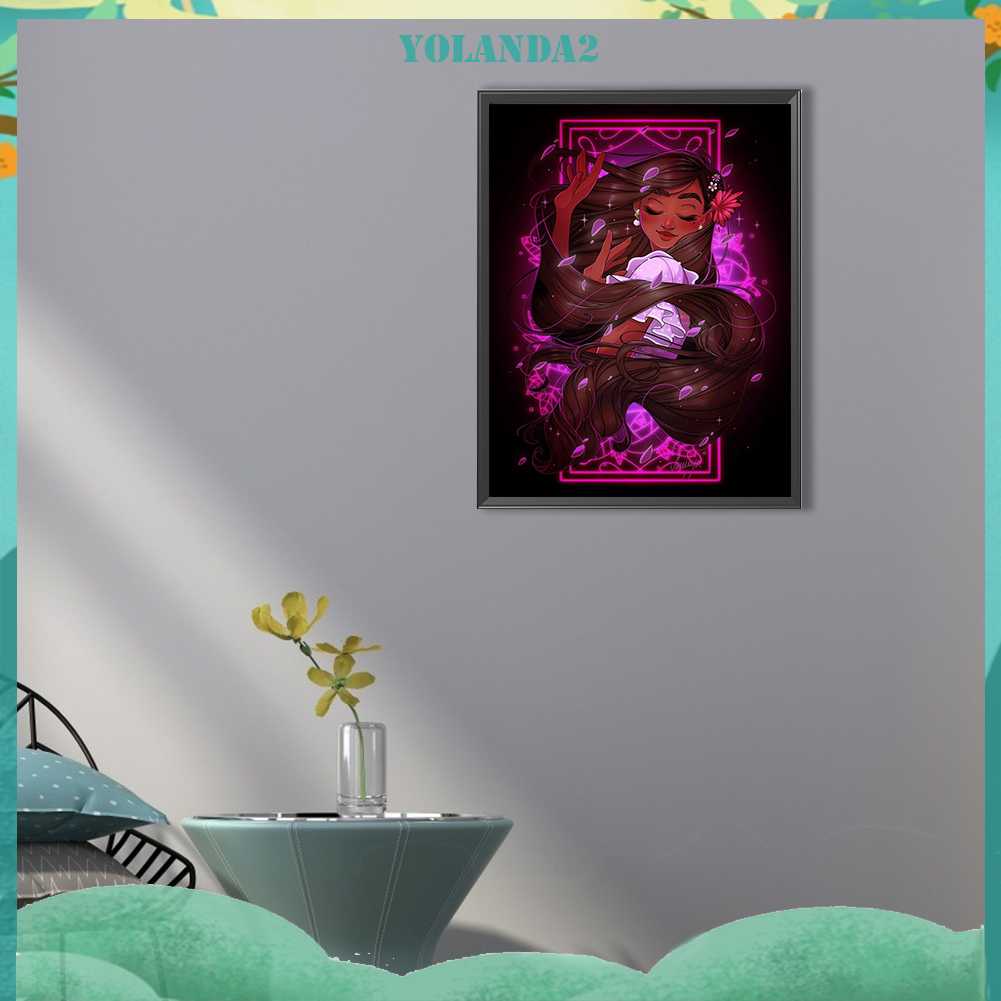 Tranh Đính Đá Kim Cương Toàn Bộ 5D DIY Hình Vẽ Cô Gái Trang Trí Nhà Cửa