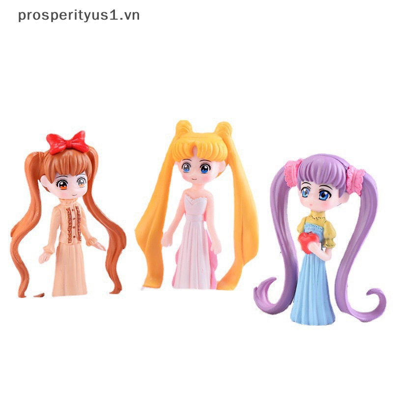 [prosperityus1] Mô Hình Trái Tim Tóc Dài Trang Trí Bánh Kem Sân Vườn Thần Tiên Quà Tặng Cho Trẻ Em [VN]