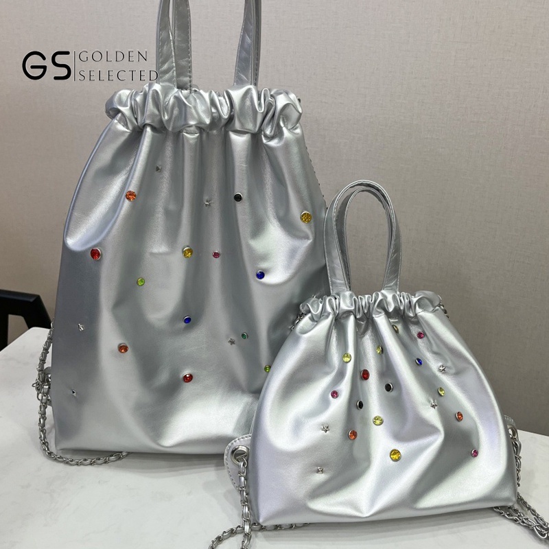 Ba Lô Dây Rút Đính Đá Nhiều Màu Sắc