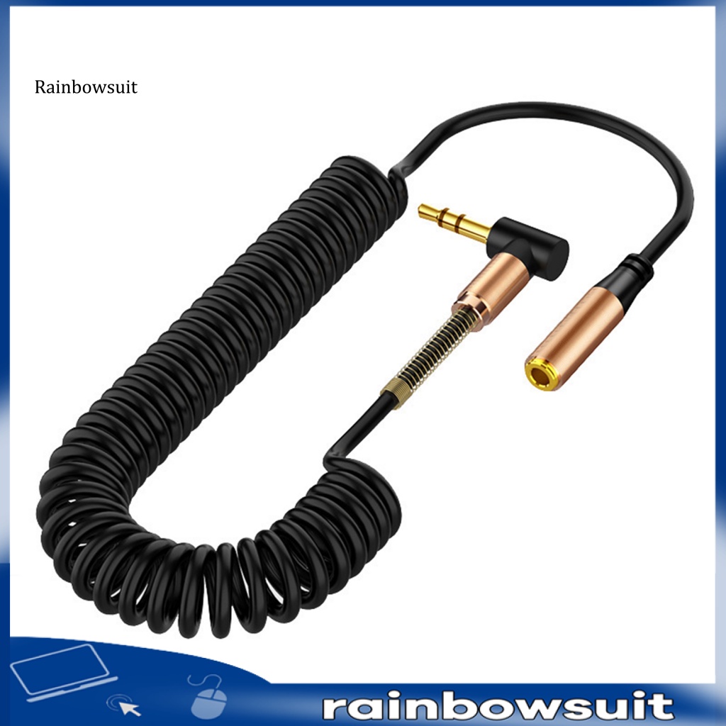 Dây Cáp Âm Thanh Bằng PVC Chống Nhiễu / Chống Ồn Có Thể Thu Gọn 3.5mm Tiện Dụng Cho Gia Đình