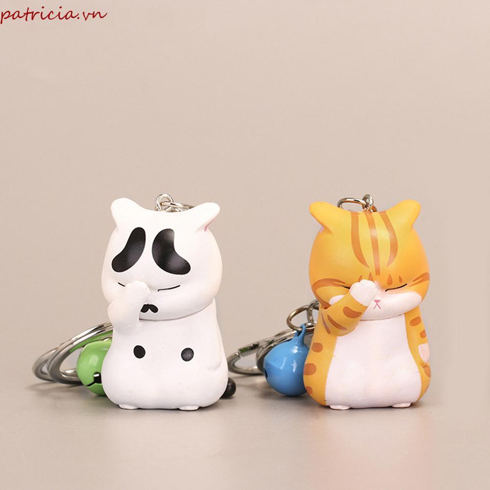 Móc Khóa Hình Chú Mèo Có Chuông Dễ Thương