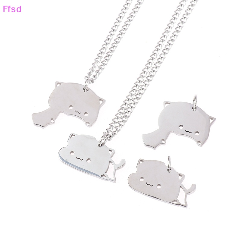 {Ffsd} Vòng cổ Mặt Hình Mèo Bằng Thép Không Gỉ Phù Hợp Làm Quà Cho Ngày Của Valene