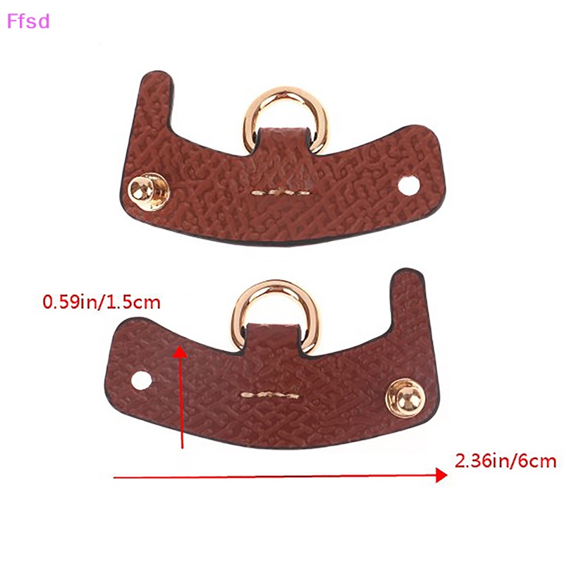 {Ffsd} Set 2 Dây Đeo Túi Xách Bằng Da Thật Bản Rộng Không Cần Đục Lỗ