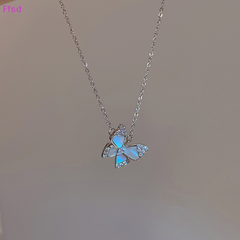 Vòng cổ Mặt Hình Bướm Đính Đá Zircon Thời Trang Cho Nữ